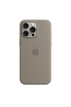 iPhone 15 Pro Max için MagSafe özellikli Silikon Kılıf - Kil Rengi