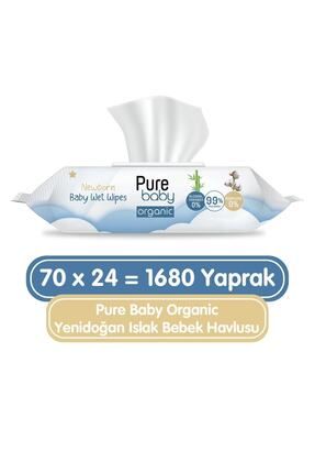 Organic Yenidoğan Islak Havlu 24x70 (1680 Yaprak)