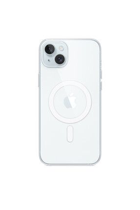 iPhone 15 Plus için MagSafe özellikli Şeffaf Kılıf