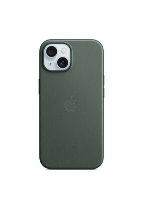 iPhone 15 için MagSafe özellikli Mikro Dokuma Kılıf - Kermes Meşesi