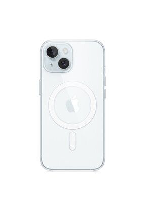 iPhone 15 için MagSafe özellikli Şeffaf Kılıf