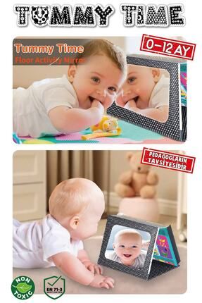 Tummy Tıme Aynalı Ilk Zeka Kartları+güvenli Bebek Aynası - Eğitici Kartlar