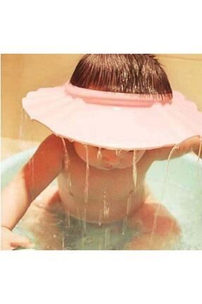 Ayarlanabilir Bebek Banyo Şapkası Pembe En:25,5 Boy:29 Duş Siperlik 68922