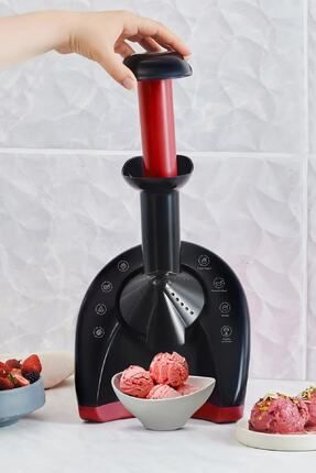 Frozen Healthy Ice Cream Machine Sağlıklı Dondurma Ve Sorbe Makinesi Kırmızı