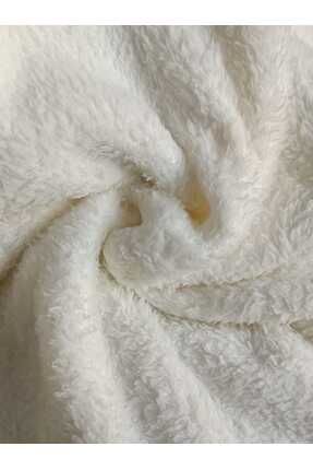 Çift Yüzlü Kırık Beyaz Welsoft Peluş Kumaş 180 Cm En