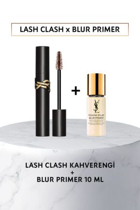 Lash Clash Kahverengi Maskara & Mini Blur Primer Makyaj Seti 7829999999102