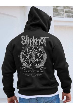 DEEPSENCE Unisex Siyah Kapu onlu Sweatshirt Slipknot S rt Bask l Fiyat Yorumlar Trendyol