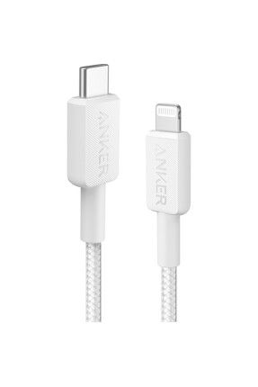 322 USB-C to Apple iPhone Lightning 1.8m MFI Lisanslı Şarj/Data Kablosu - Beyaz - A81B6