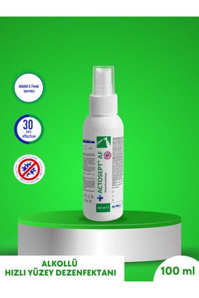 Sept® Af 100 ml | Kullanıma Hazır Alkollü Yüzey Dezenfektanı 30 Saniyede Etkili