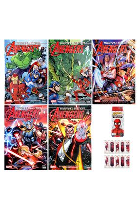 Marvel Action Avengers 1-5 Set (Çizgiroman) Spiderman Yarabandı Hediyeli