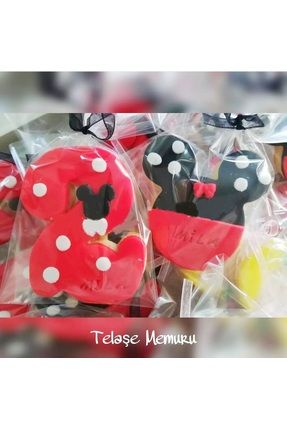 20 Adet Mickey Mouse Temalı Doğum Günü Kurabiyesi 1,2,3,4,5,6,7,8,9 Yaş Günü Butik Kurabiye Mod 285