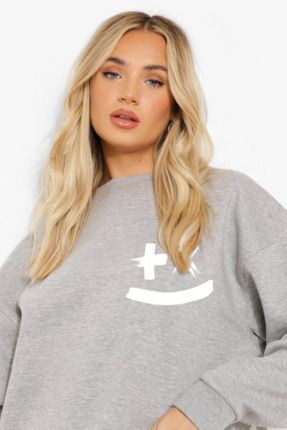 Genel Markalar LUNAVISTA Kad n Marshmello Bask l Sweatshirt Alt Ust E ofman Tak m Fiyat Yorumlar Trendyol