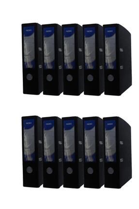 Geniş Plastik Klasör (56411-190) Siyah 10 Lu Paket