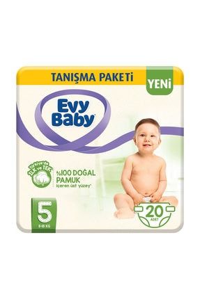 evy baby bebek bezi 5 beden junior tanisma paketi 20 adet fiyati yorumlari trendyol