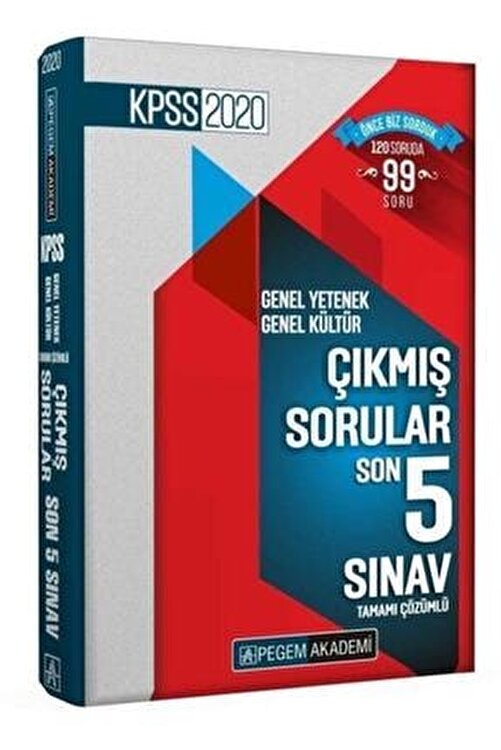 Pegem Akademi Yayincilik Pegem Kpss 2020 Gy Gk Cikmis Sorular Son 5 Sinav Cozumlu Fiyati Yorumlari Trendyol