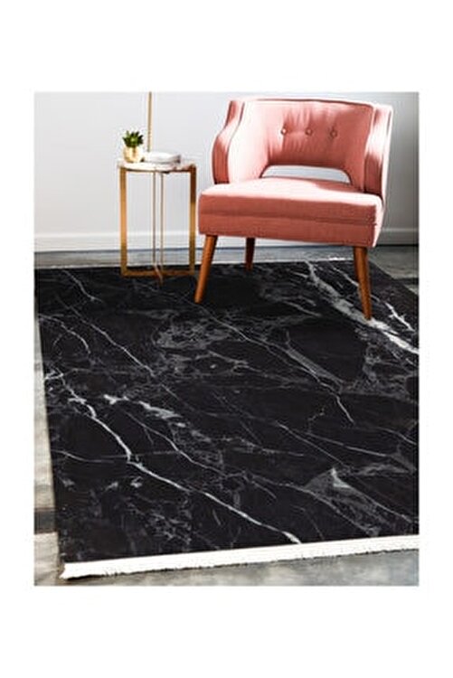 soho hali soho siyah beyaz mozaik mermer desenli dekoratif sacakli kilim fiyati yorumlari trendyol