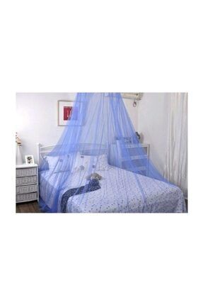 Renkli Cibinlik, Yatak Odası, Bebek Odası, Beşik Cibinliği, Yatak Sineklik (mavi)