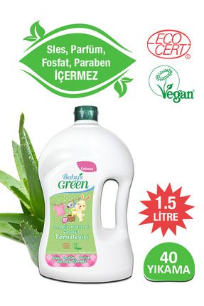 1,5 Litre Organik Aloe Veralı Bebek Çamaşır Deterjanı 40 Yıkama