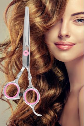 Profesyonel Titanium Berber Kuaför Makası Düz Uçlu 6.5 İnç Saç Kesim Makası Hair Style XLQ507A