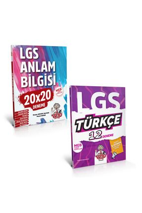 Tüyo Hoca LGS 8. Sınıf Anlam Bilgisi 20x20 Deneme ve Türkçe 1. Dö