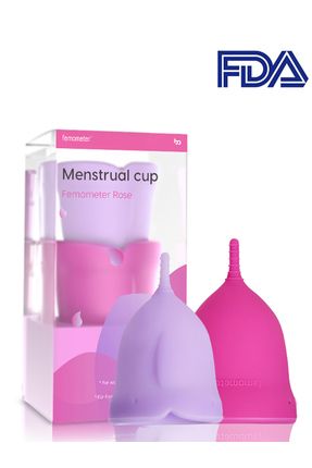 ® Rose 2'li Adet Kabı-regl Kabı-medikal Sınıf Silikon Menstrual Cup-tampon (A B EBAT)