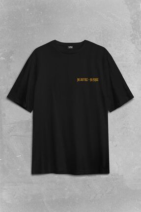 Kendim Sectim No Justice No Peace Adalet Bar Urban Street Culture Urban Wear S rt On Bask l Oversize Ti ort Uni Fiyat Yorumlar Trendyol