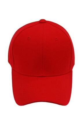Unisex Kırmızı Spor Düz Baseball Şapka
