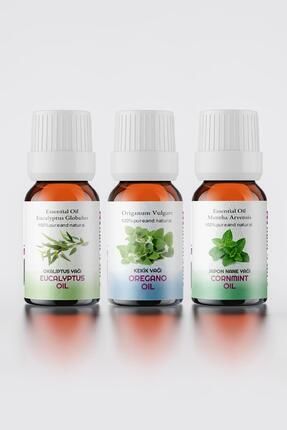 En Sevilen Aromaterapi Uçucu Yağlar Paketi ( Japon Nane Okaliptüs Kekik -10 Ml) Sprey Başlık 002548