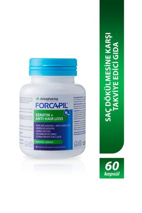 Forcapil® Keratin + Anti-hair Loss – Saç Dökülmesine Karşı Takviye Edici Gıda - 60 Kapsül