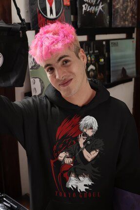 Fuddy Moda Tokyo Ghoul Kaneki Ken Premium Bask l Kapu onlu Sweatshirt Unisex Oversize Anime Bask l Hoodie Fiyat Yorumlar Trendyol