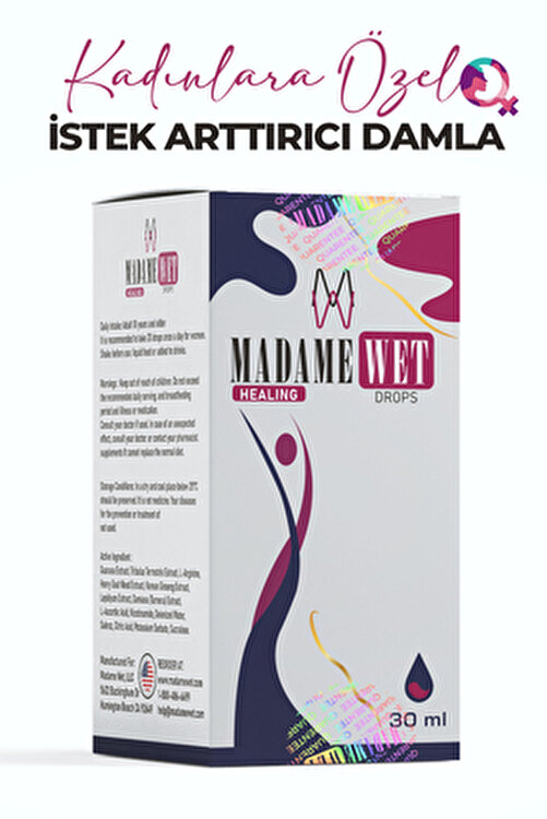 Madame Wet Kadınlara Özel Libido Yükseltici Damla Women Drops 30ml M76 Azdırıcı, Bayan Damla Y76