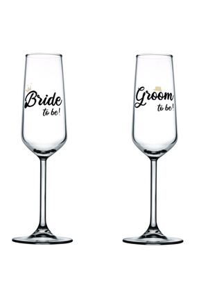 Bride To Be Groom To Be Şampanya Kadehi 195 Cc 2'li