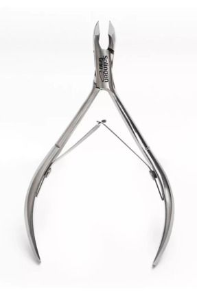 Bileyli Solingen Manikür Et Pensi 5mm Çift Yaylı Paslanmaz Çelik - Gümüş Rengi