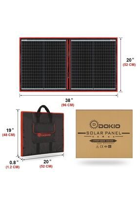 dokio G ne Enerji Paneli 100w Katlan r Portatif Solar Panel