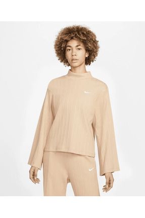 Nike femme long sleeve rib outlet