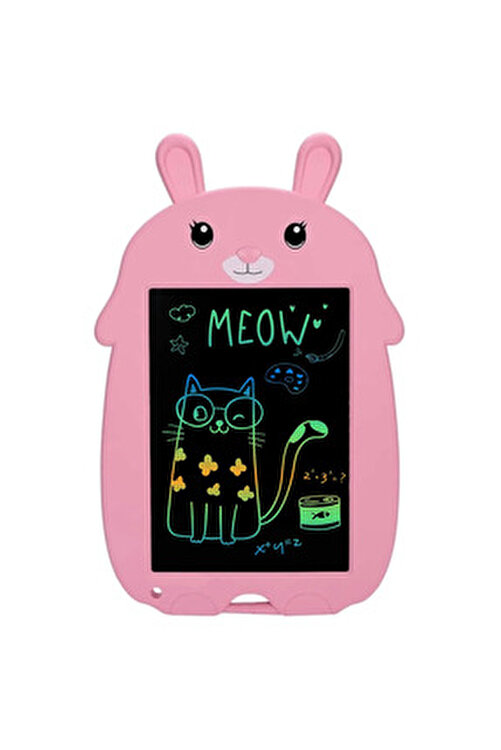 Pembe Tavşan Dijital Çocuk Yazı Tableti Çizim Tahtası TT-PEMBEGRAFİKTABLET