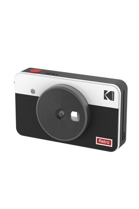 Mini Shot Combo 2 Retro - Anında Baskı Dijital Fotoğraf Makinesi - Beyaz
