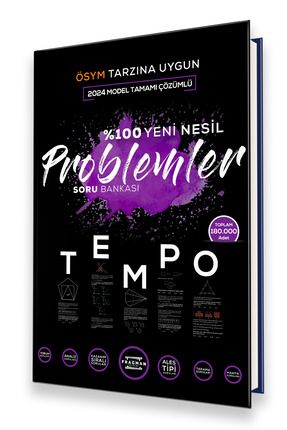 2024 Tyt Tempo %100 Yeni Nesil Problemler Soru Bankası Tamamı Çözümlü