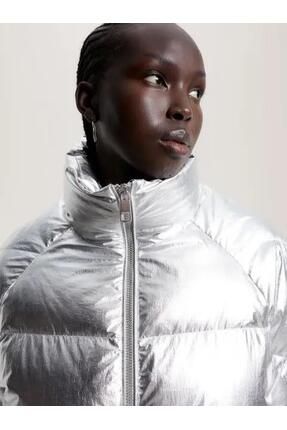 Tommy jeans silver puffer jacket online