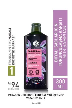 Boyalı Saçlar İçin (Couleur) Turunculaşma Karşıtı Mor Şampuan - Sülfatsız & Vegan-300 ml