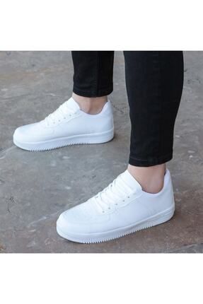 Beyaz Bağcıklı Sneaker
