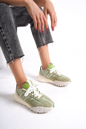559-y Yeşil Kadın Spor Ayakkabı & Sneaker