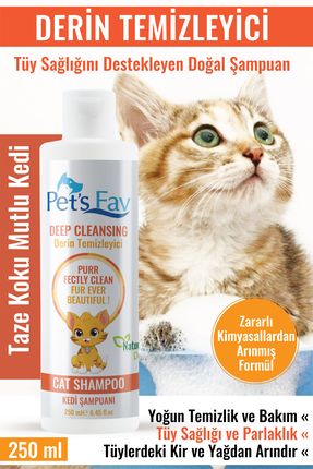 Derin Temizleyici Organik ve Doğal Kedi Şampuanı