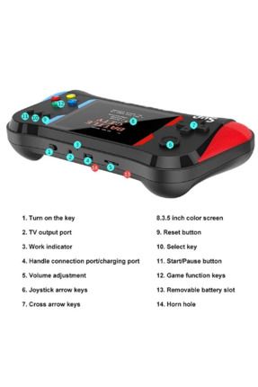 SKYLOONG 500 Oyunlu Nostalji Mini Atari Gamebox Retro Video Oyunu
