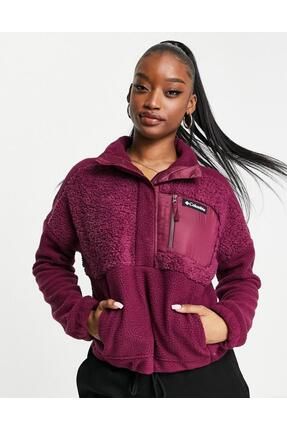 Columbia EL2933 616 Lodge Sherpa Pullover Kad n Bordo Polar st