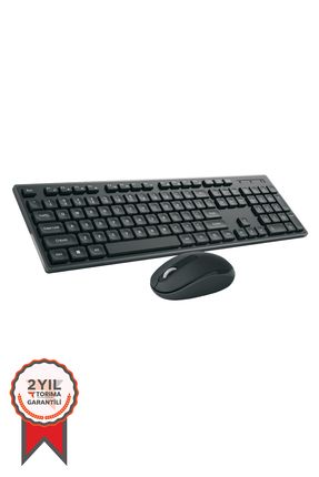 TMK-02 2.4ghz Kablosuz Q Klavye Ve Mouse Seti Siyah