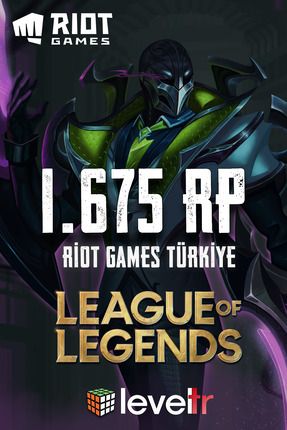 League of Legends 1675 RP - Riot Games - LOL