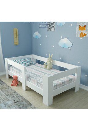 Beyaz Mdf 70x130 Yatak Uyumlu Montessori Karyola