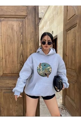 Garalio TOTORO BASKILI KAP ONLU SWEAT Fiyat Yorumlar Trendyol