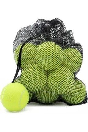 CKSpor Başlangıç Seviye Özel Fileli Pratik Taşınabilir 12 Adet Antrenman İçin Tenis Topu CKS-20